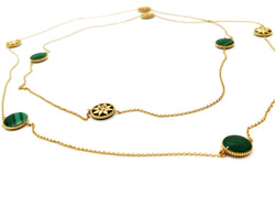 Collier Sautoir DIOR "Rose des vents" en or jaune et diamants - Castafiore