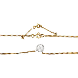 Collier solitaire deux ors et diamant - Castafiore