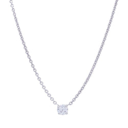 Collier solitaire diamant - Castafiore