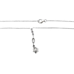 Collier style Art Déco en or blanc platine et diamants - Castafiore