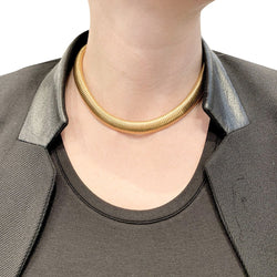 Collier, "Tubogas", or rose - Castafiore