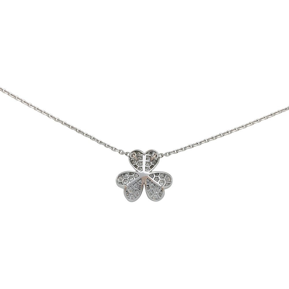 Collier Van Cleef & Arpels "Frivole" en or blanc et diamants - Castafiore