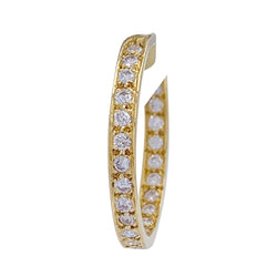 Créoles en or jaune et diamants - Castafiore