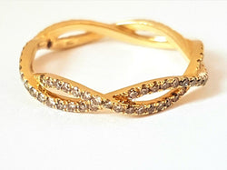 Etername Bague Entrelacs Or jaune Diamant - Castafiore
