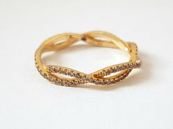 Etername Bague Entrelacs Or jaune Diamant - Castafiore