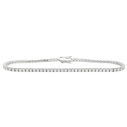 Ligne tennis or blanc diamants - Castafiore