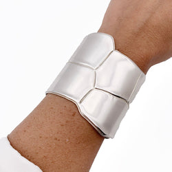 Manchette Hermès, "Niloticus Eclat", argent. - Castafiore