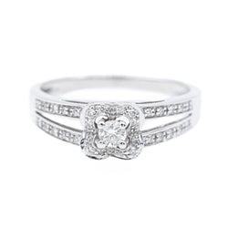 Mauboussin Bague Solitaire Chance of Love Or blanc Diamant - Castafiore