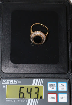Bague Pompadour Saphir Diamants