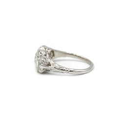 Bague - Platine Et Diamants