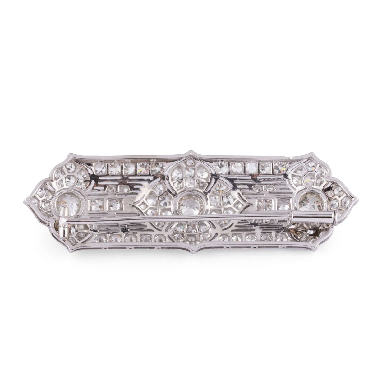 Broche en platine et diamants
