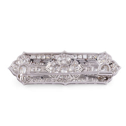 Broche en platine et diamants