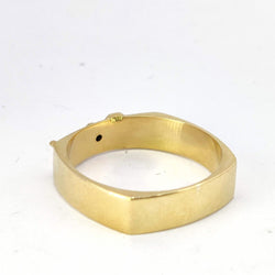 Bague en or jaune et diamant