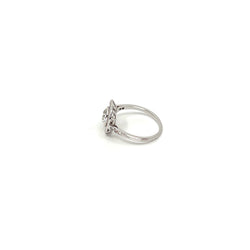 Bague Solitaire Art Déco en platine et diamant