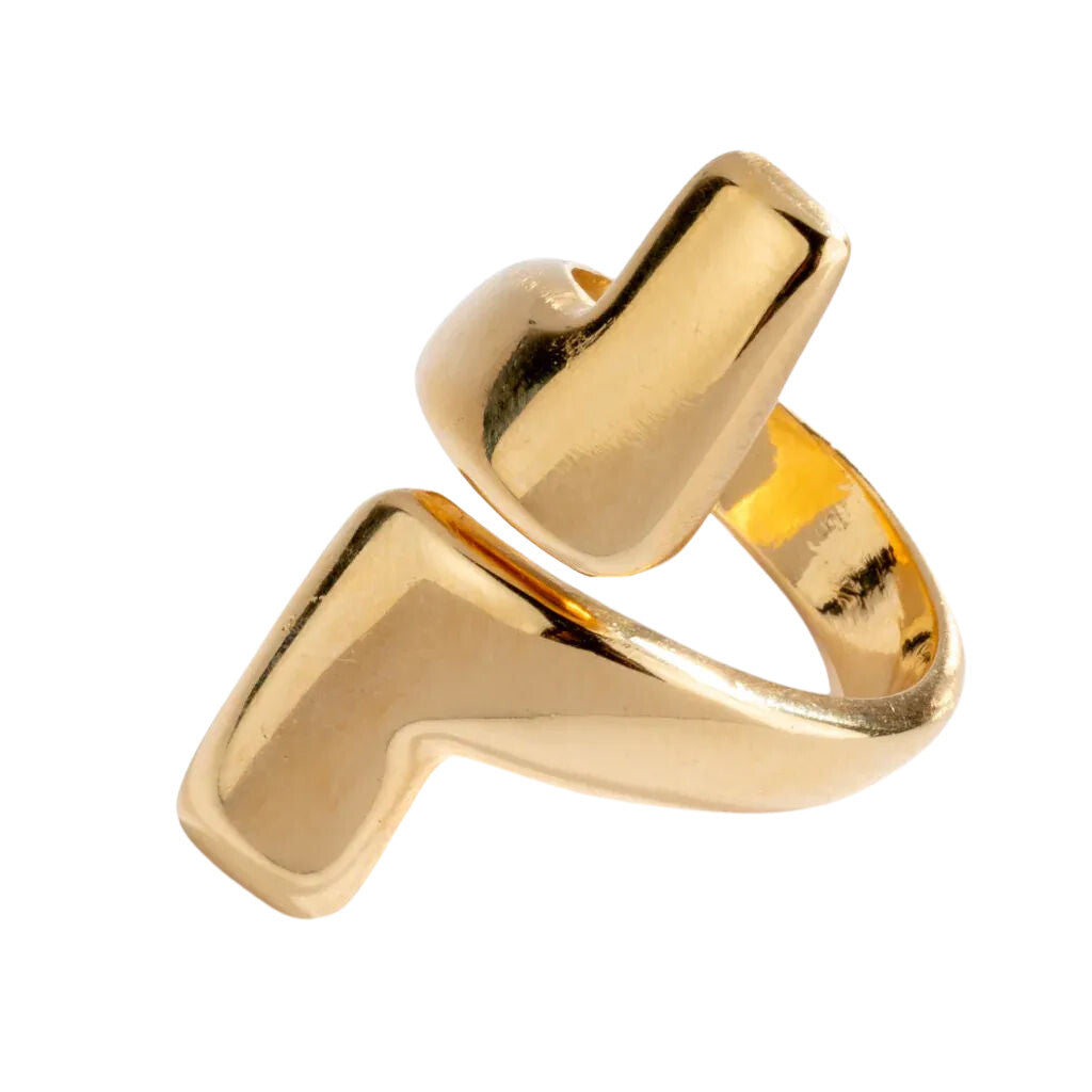 Bague or jaune géometrique de la maison Chaumet