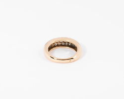 Bague or jaune pavée de diamants de la maison Cartier