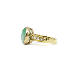 Bague - Jadéite et Diamants