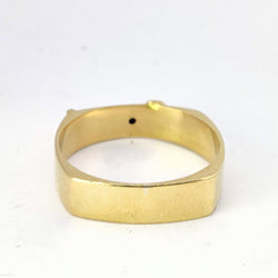Bague en or jaune et diamant