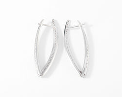 Boucles d'oreilles géométrique en diamant