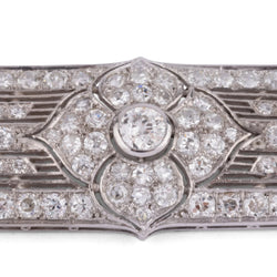 Broche en platine et diamants