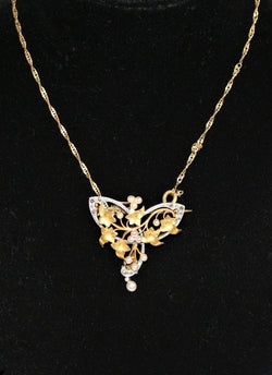 Broche pendentif Art Nouveau