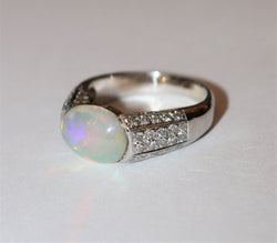 Bague Opale Art Déco