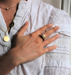 O.J Perrin bague perle