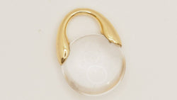 Pendentif Pomellato en or jaune et cristal