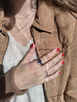 Bague Saphirs Et Diamants