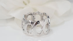 Bague collection C Cartier en or blanc et diamants