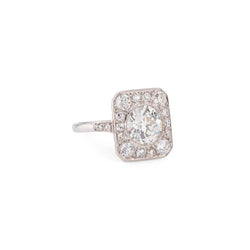Bague Art Déco Platine et diamants