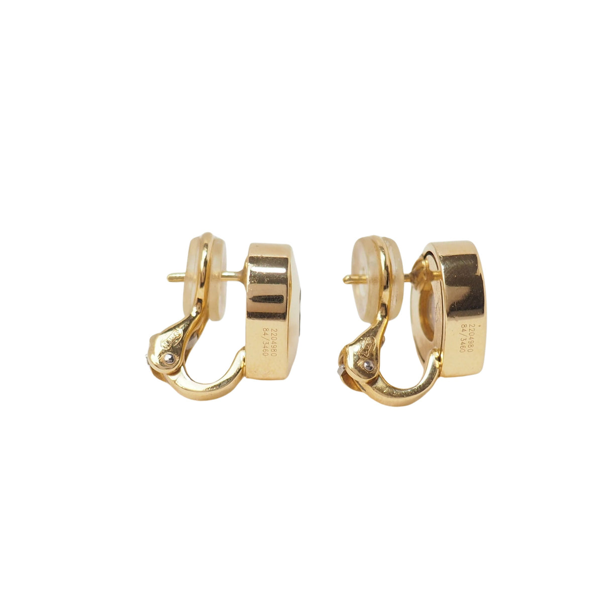 Boucles d'oreilles CHOPARD "Happy Diamonds" en en or jaune et diamants