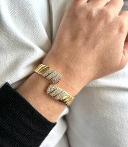 Bracelet CARTIER en or jaune et diamants