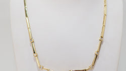 Collier Vintage En Or Jaune, Diamants Et Rubis