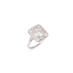 Bague Art Déco Platine et diamants
