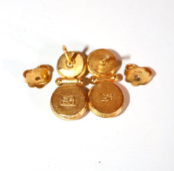 Boucles d'Oreilles En Or Grec 22 Carats