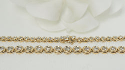 Collier rivière en or jaune et diamants