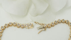 Collier rivière en or jaune et diamants