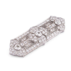 Broche en platine et diamants