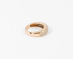 Bague or jaune pavée de diamants de la maison Cartier