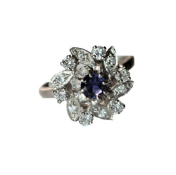 Bague Fleur Tourbillon Diamants