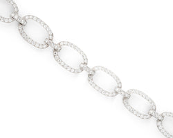 Bracelet Art déco  en platine et diamants