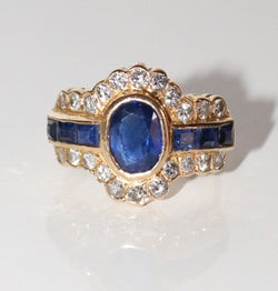 Bague Saphirs Et Diamants