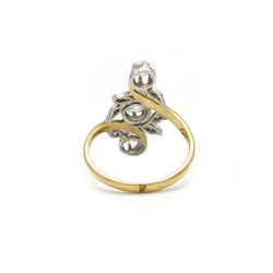 Bague - Or, Platine & Diamants