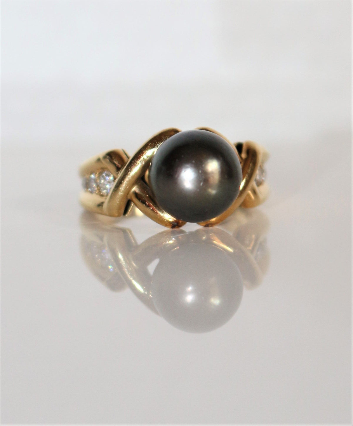 Bague Perle De Tahiti Et Diamants