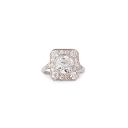Bague Art Déco Platine et diamants