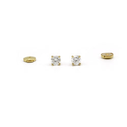 Puces D'oreilles - Or et diamants