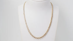 Collier rivière en or jaune et diamants