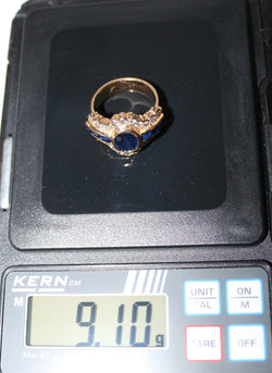 Bague Saphirs Et Diamants