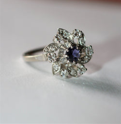 Bague Fleur Tourbillon Diamants